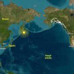Foto: Sismo frente a la costa de Kamchatka, Rusia /Cortesía