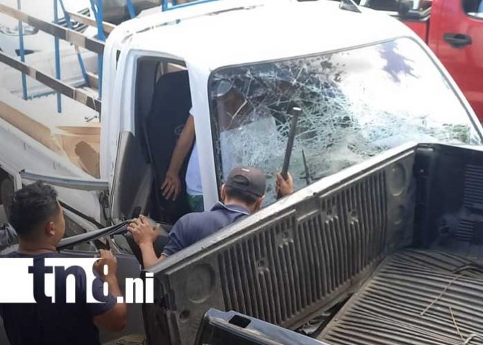 Foto: Fuerte accidente de tránsito en Diriamba, Carazo / TN8