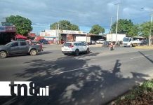 Foto: Semáforo del barrio Carlos Marx, en Managua, lugar de accidentes / TN8