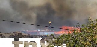 Foto: Incendio en La Chureca, Managua / TN8