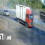 Foto: Momentos del accidente en la Cuesta El Plomo, Managua / TN8