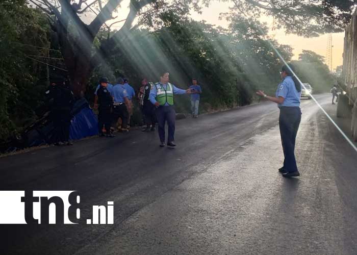 Foto: Accidente de tránsito en el sector de Ochomogo, Nandaime / TN8