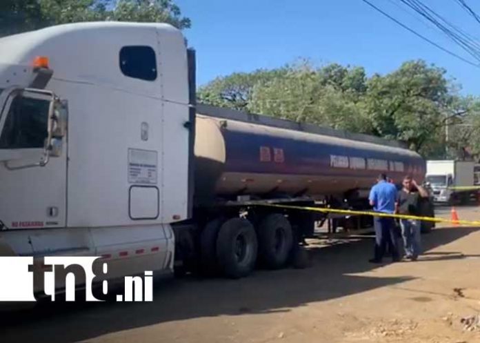Foto: Mortal accidente de tránsito con camión cerca del Colegio Loyola, Managua / TN8
