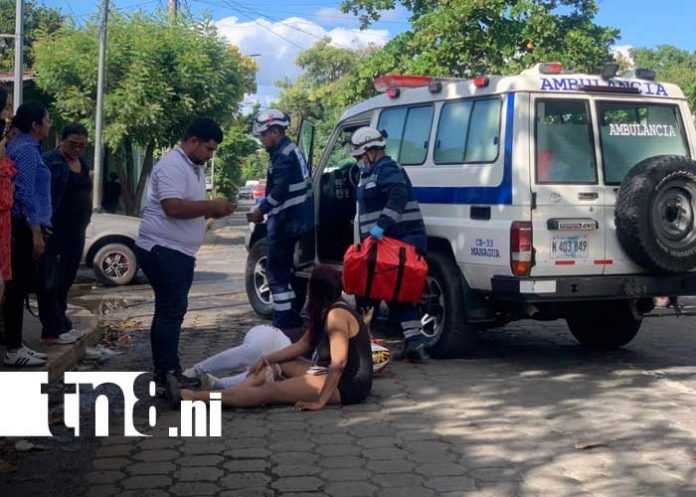 Foto: Accidente en el barrio Ducualí, Managua / TN8