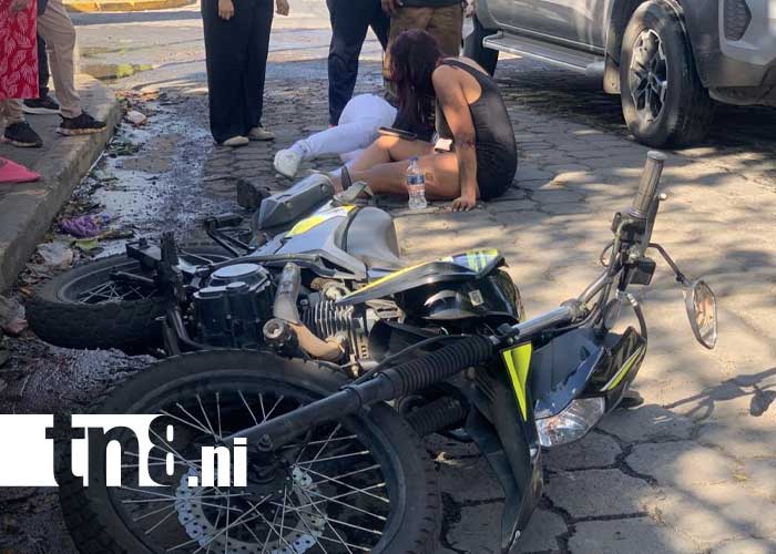 Foto: Accidente en el barrio Ducualí, Managua / TN8