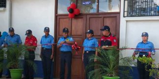 Foto: Albergue en la Escuela Nacional de Bomberos