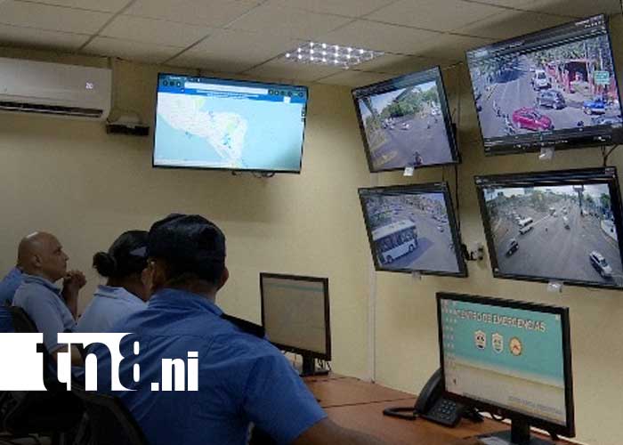 Foto: Operatividad en el Centro Nacional de Emergencia en Nicaragua / TN8