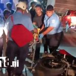 Foto: Menor y motociclista graves tras violento choque en Rivas /TN8