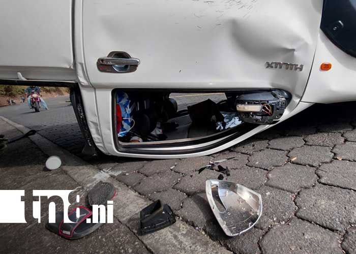 Foto: Vuelco de camioneta en Quilalí, Nueva Segovia / TN8