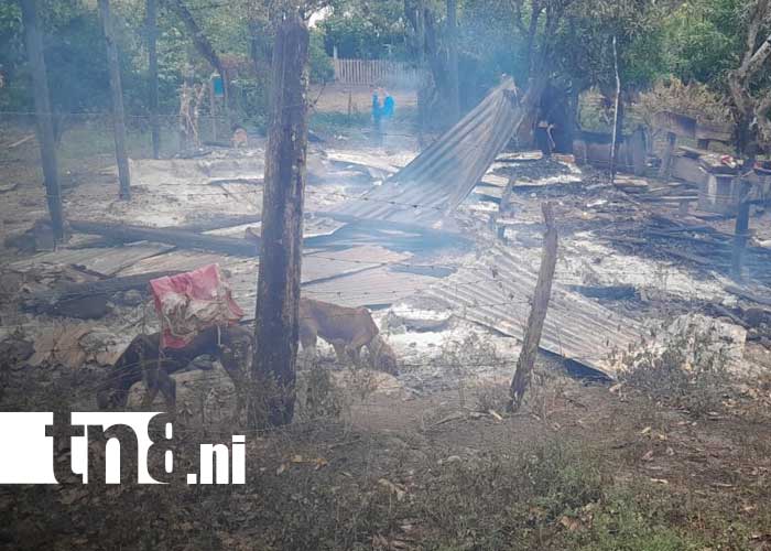Foto Incendio en una vivienda de Muy Muy, Matagalpa / TN8