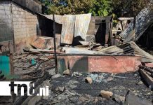 Incendio deja en la calle a familia de Bello Amanecer, en Managua Foto: Incendio deja afectaciones en vivienda de Bello Amanecer, Managua / TN8