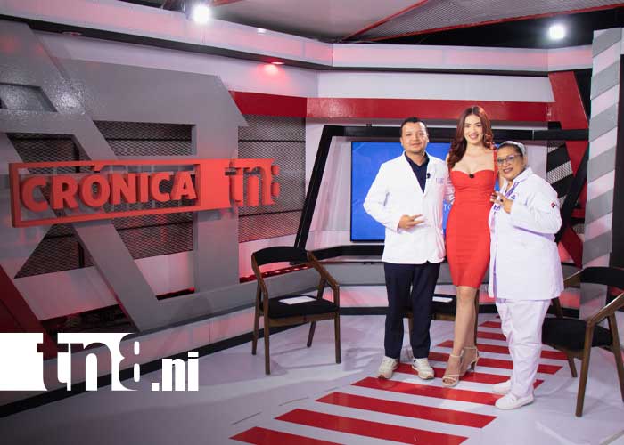 Foto: Entrevista en Crónica TN8 sobre Megaferias de Salud en Nicaragua / TN8