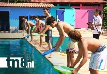 Sin una pierna pero gana concurso amateur de natación en Ocotal Foto: Concurso de natación en Ocotal / TN8