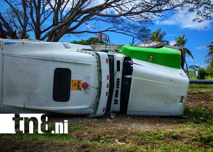 Foto: Fuerte accidente de tránsito en Rivas / TN8