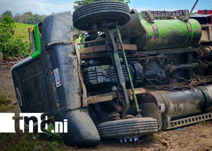 Foto: Fuerte accidente de tránsito en Rivas / TN8