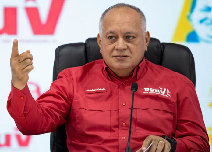 Foto: Diosdado Cabello exige liberación del Presidente Maduro /Cortesía