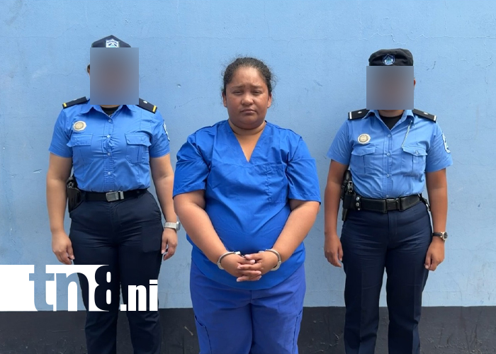 Foto: Captura a presunta estafadora en Matagalpa /TN8