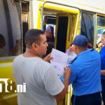 Foto: Inspección de transporte escolar en Rivas / TN8