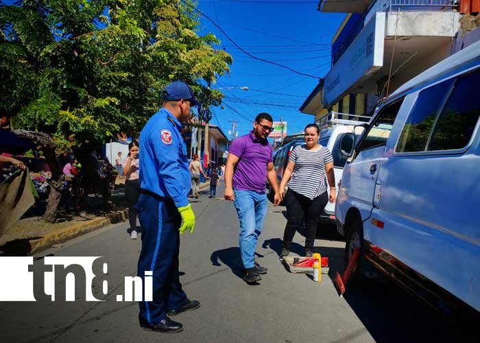Foto: Inspección de transporte escolar en Rivas / TN8