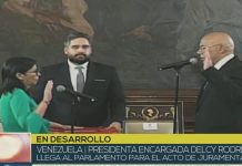 Delcy Rodríguez se juramenta como presidenta de Venezuela Foto: Delcy Rodríguez se juramenta como presidenta de Venezuela /Cortesía