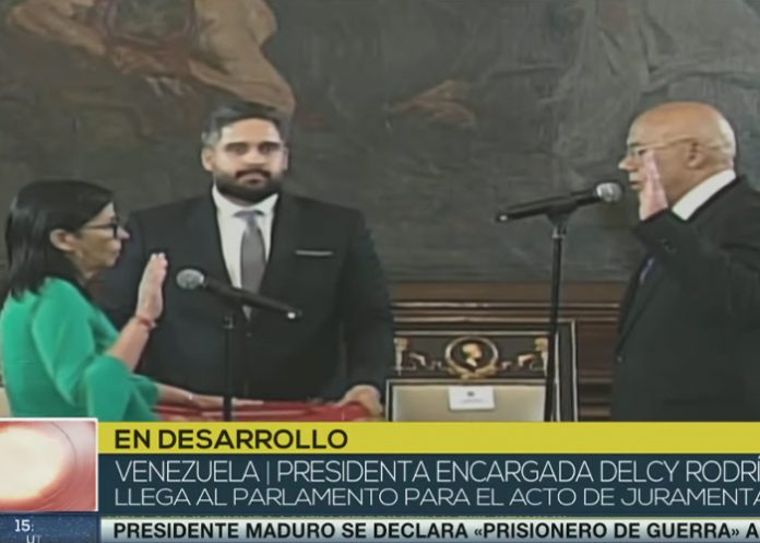 Foto: Delcy Rodríguez se juramenta como presidenta de Venezuela /Cortesía