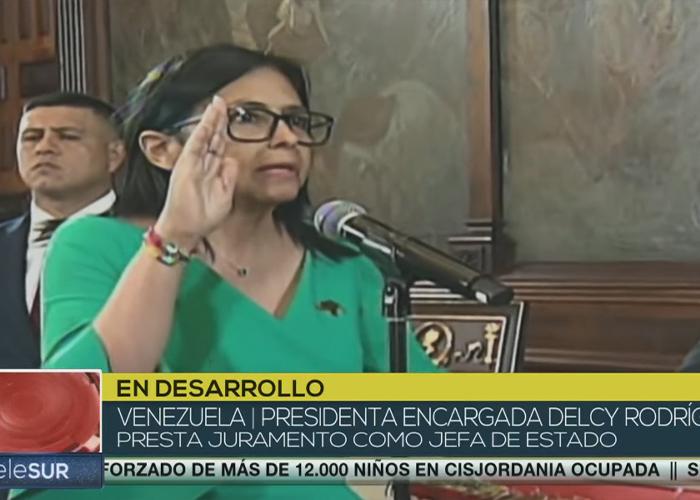 Foto: Delcy Rodríguez reafirma compromiso con el Comandante Hugo Chávez Frías/Cortesía 