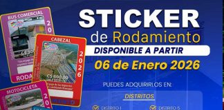 Foto: Sticker de Rodamiento para flujo vehicular en Nicaragua