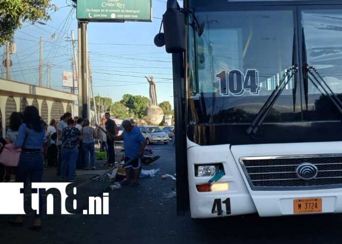Foto: Accidentes de tránsito en el sector del Cristo Rey, Managua / TN8