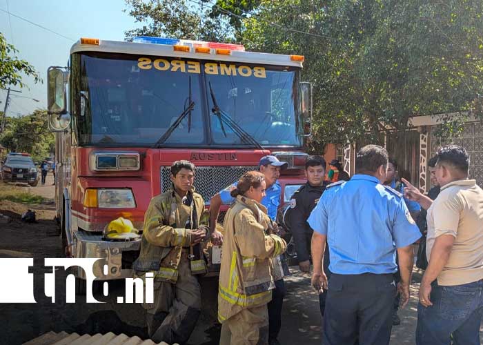 Foto: Incendio deja afectaciones en vivienda de Bello Amanecer, Managua / TN8