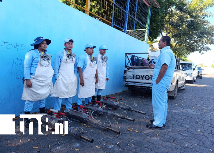 Foto: 859 viviendas fumigadas en El Acahualinca /TN8