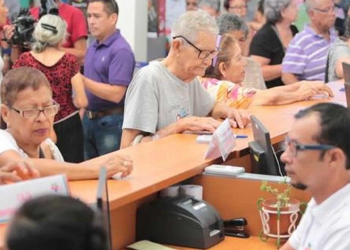 Pensionados de Nicaragua  reciben el pago correspondiente al mes de enero / Cortesía