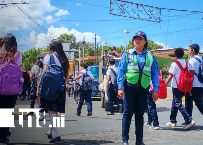 Foto: Policía Nacional garantiza seguridad escolar con el Plan Escolar 2026 en Rivas / TN8
