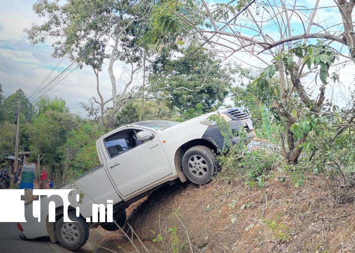 Foto: Daños materiales reportados tras accidente en Comarca Orosi, Nueva Segovia / TN8