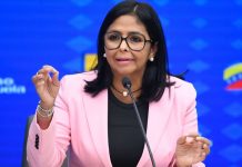 Delcy Rodríguez: «Venezuela no está gobernada por ningún agente externo» Foto: Rodríguez reafirma que Venezuela mantiene su soberanía /Cortesía