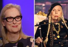 Meryl Streep dará vida a Joni Mitchell en una película sobre su vida Foto: Meryl Streep será Joni Mitchell /cortesía