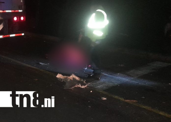 Foto: Peatón fallece tras colisión de camiones en la carretera hacia El Espino, Madriz/TN8