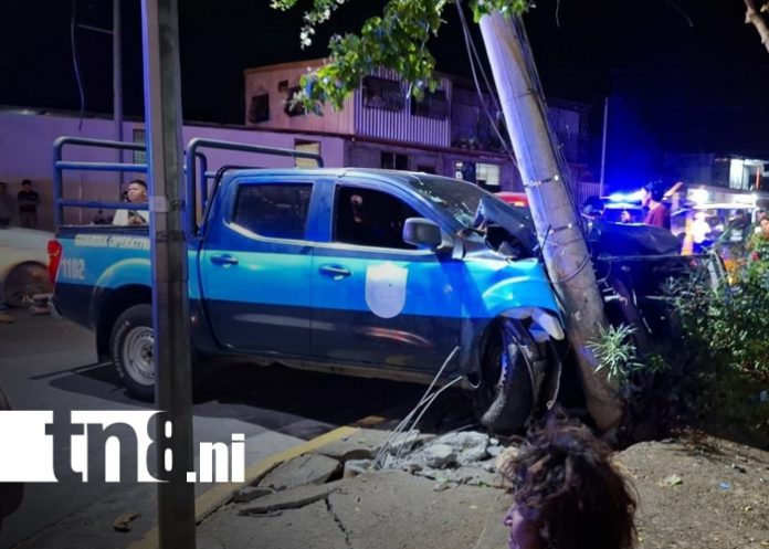 Foto: Grave accidente vial dejan a 2 agentes del orden público con heridas de consideración/TN8