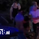 Foto: Motociclista en estado delicado tras ser atropellado por un carro en Managua/TN8