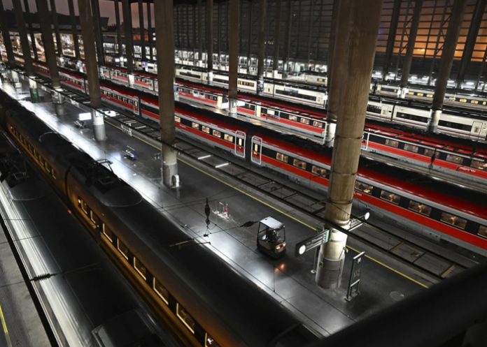 Foto: Huelga ferroviaria en España /cortesía
