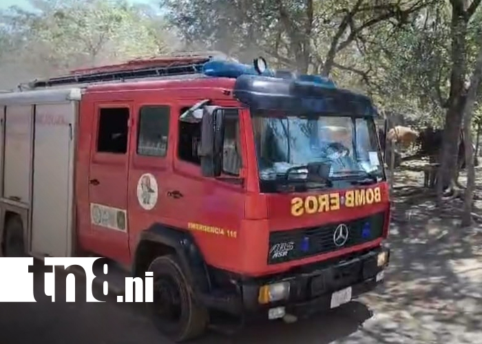 Foto: Incendio en Nagarote consume vivienda y genera pérdidas/TN8