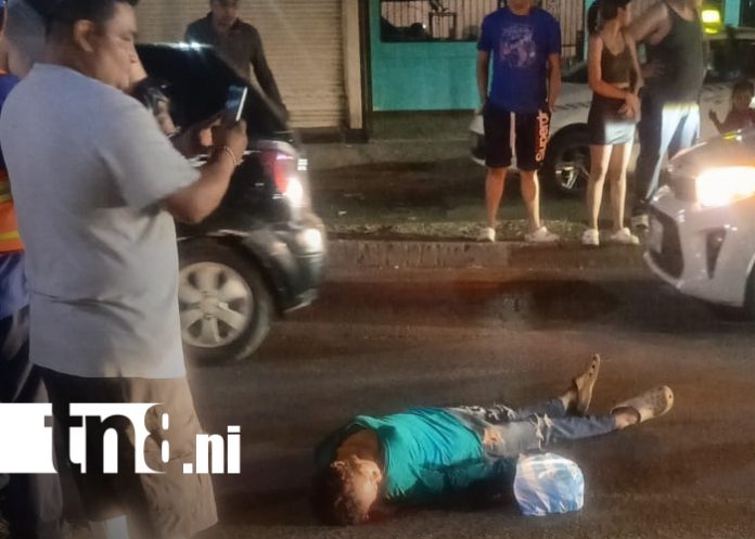 Foto: Atropello en Managua deja a mujer en condición de indigencia/TN8