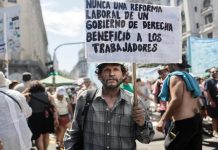 Centrales obreras de Argentina se movilizan contra la reforma laboral Foto: Tensión en Argentina /cortesía