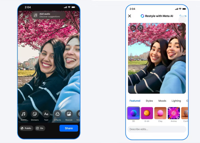 Foto: La IA llega a Facebook /cortesía 