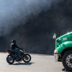 Foto: Motociclista graba el momento exacto del choque donde muere su amigo en Honduras / Cortesía