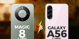 Foto: HONOR Magic 8 Lite vs Samsung A56 /cortesía