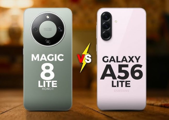 Foto: HONOR Magic 8 Lite vs Samsung A56 /cortesía