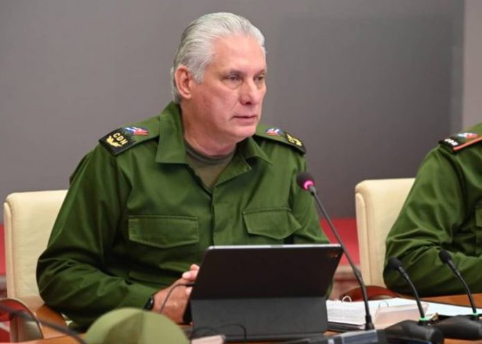 Foto: Díaz-Canel lidera jornada nacional de defensa en Cuba / Cortesía