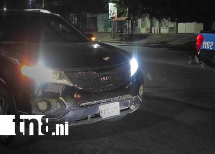 Foto: Vendedor ambulante resulta herido tras ser atropellado en Managua/TN8