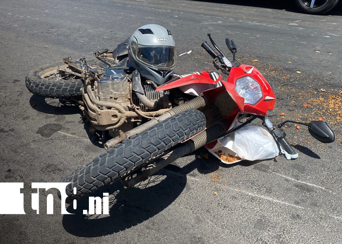 Foto: Accidente en Juigalpa deja motociclista lesionado/TN8