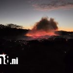 Foto: Incendio controlado en Lomas de Granada por bomberos/TN8